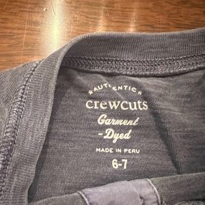Crewcuts long-sleeve crew neck T (Sz Small, 6-7)